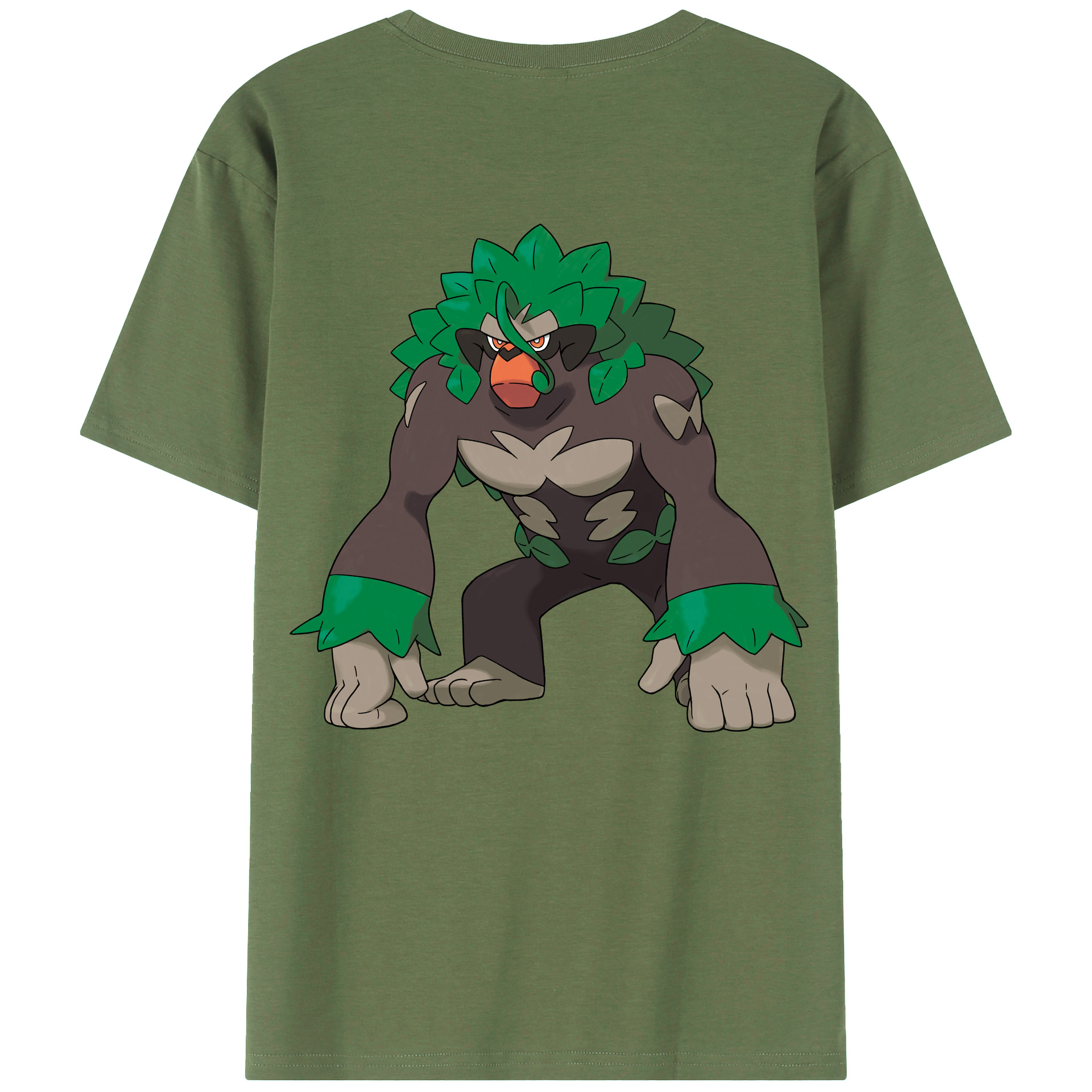（画像用） ポケットモンスター Pokémon 綿100％ メンズ半袖Tシャツ（バックプリント） 通気性